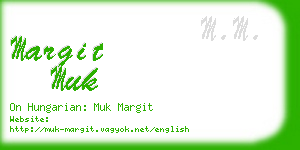 margit muk business card